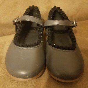 Luccini Girl's Size 24 Grey Party Shoe
